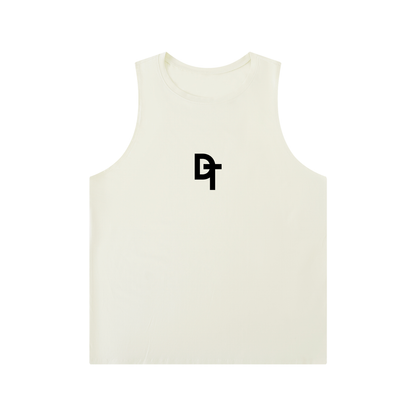 Men's Solid Color Crewneck Tank Top