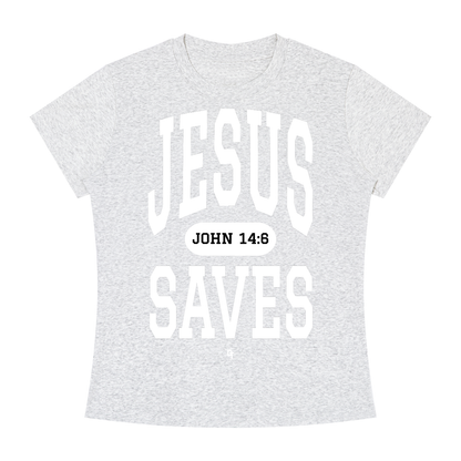 JESUS SAVES Classic | Slim Fit Crewneck Tee