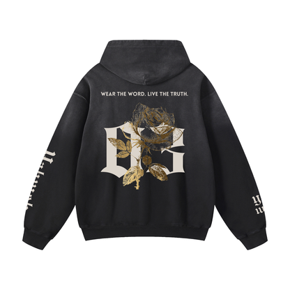 EX III x Yahweh Sunfade Oversized Hoodie