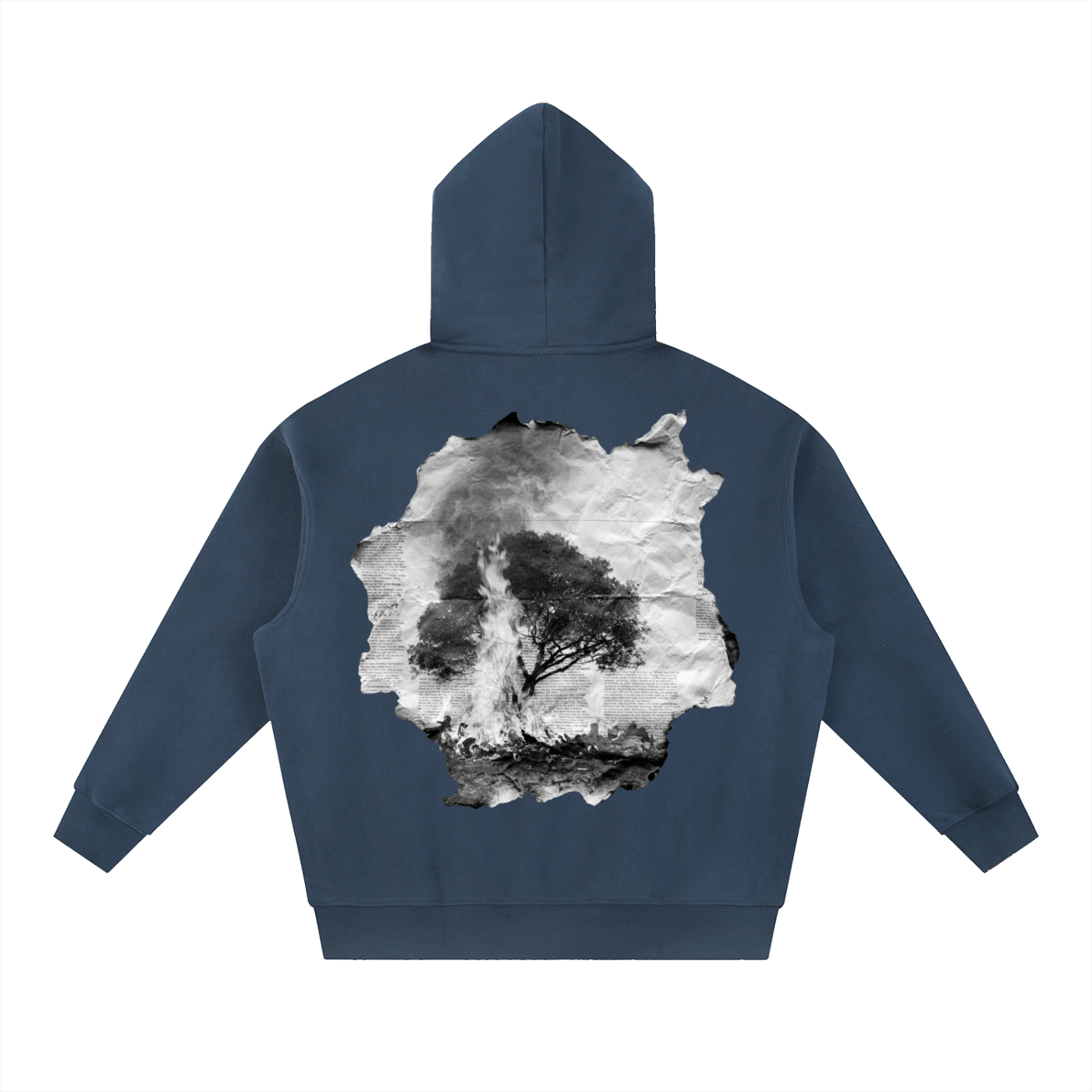 BURNING BUSH Oversized Boxy Hoodie