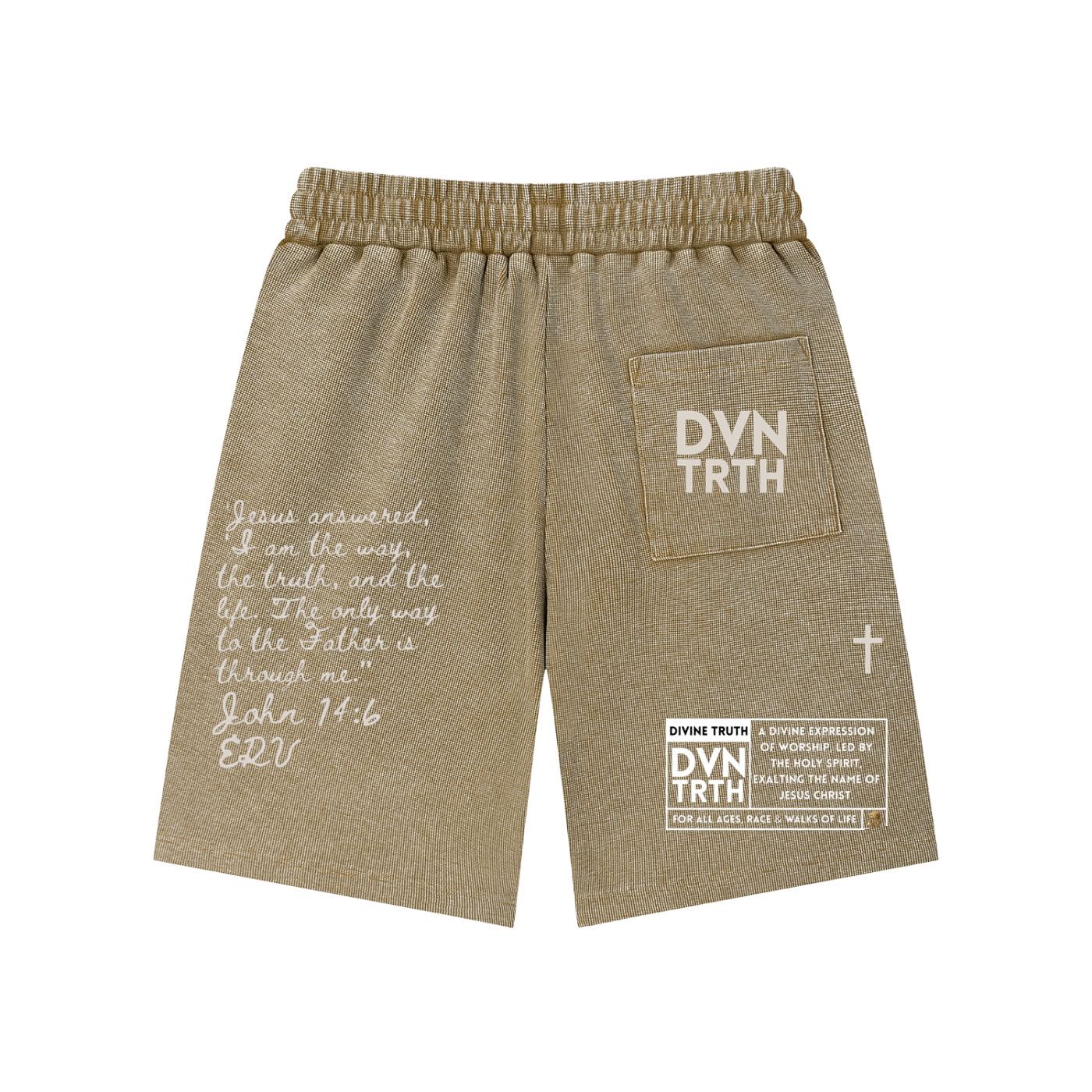 Static Flower x John 14:6 | Mineral Wash Waffle Knit Shorts