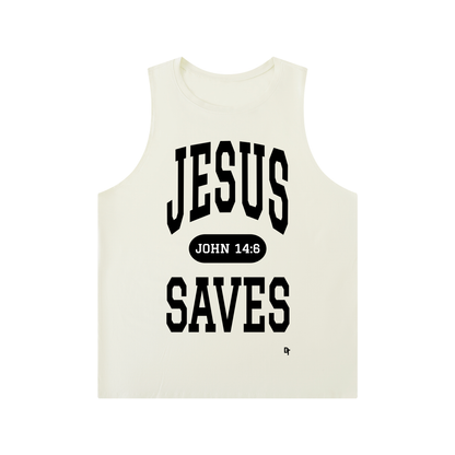 JESUS SAVES Classic | Crewneck Tank Top