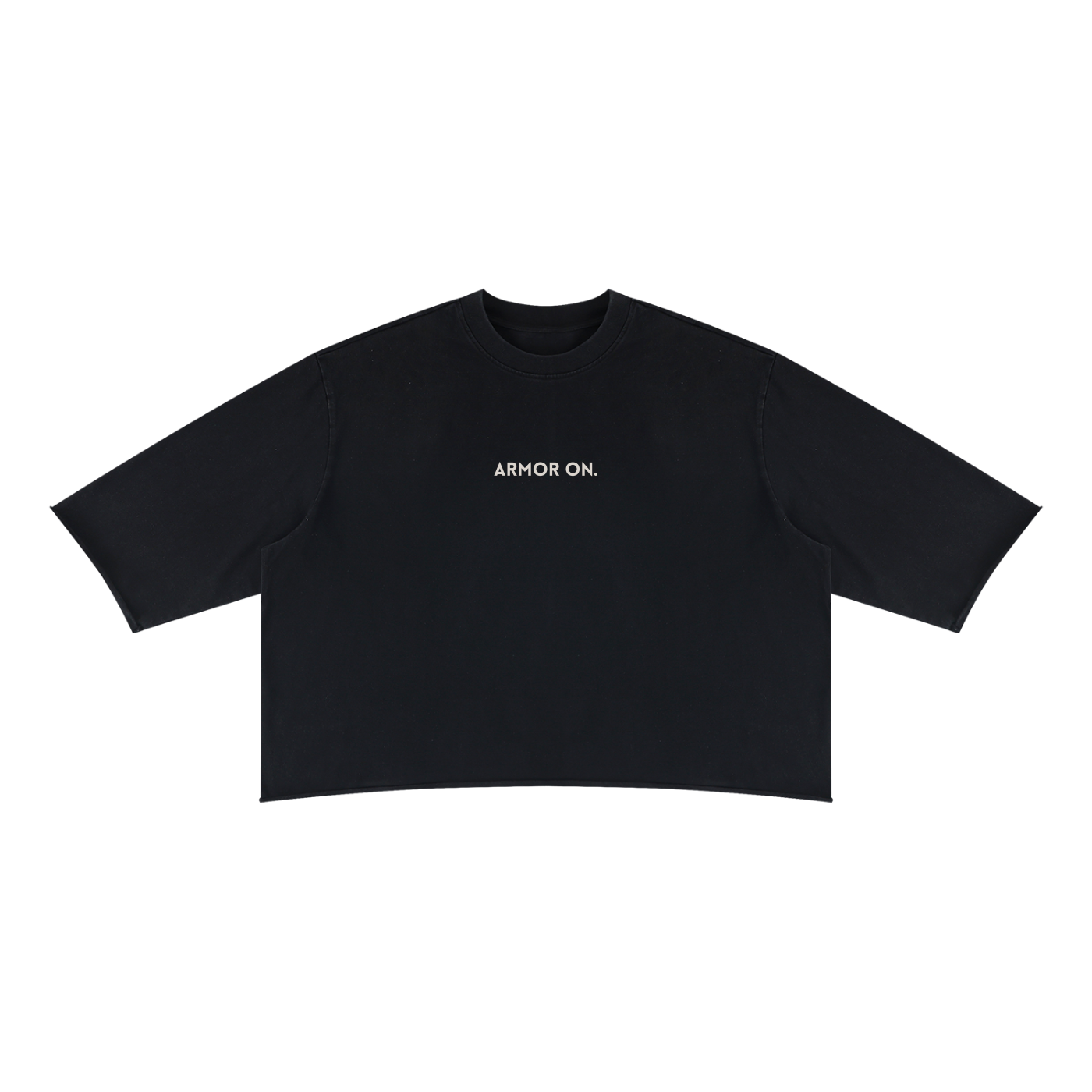 Unisex Mineral Wash Raw Hem Boxy T-Shirt