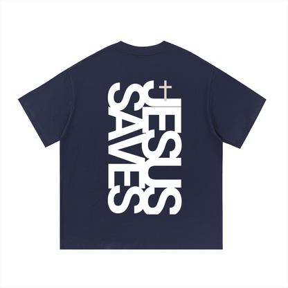 Jesus Saves Vertical | Essential Cotton Tee
