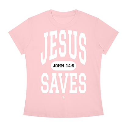 JESUS SAVES Classic | Slim Fit Crewneck Tee