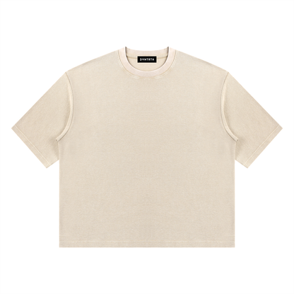 Minimal Wash Waffle Boxy Tee