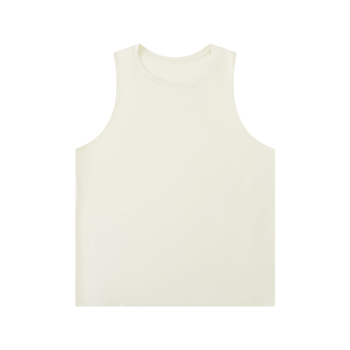 Solid Color Crewneck Tank Top