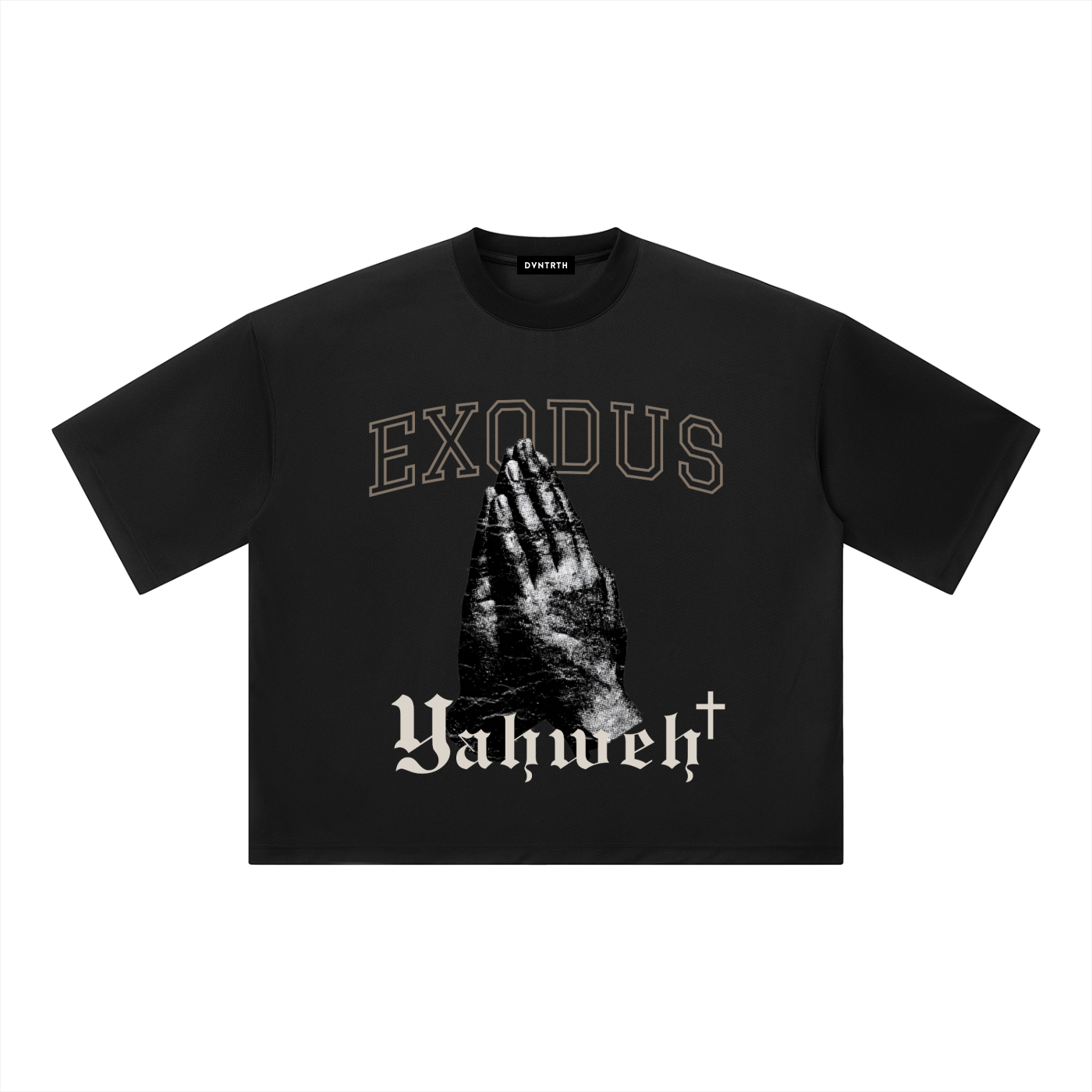 Exodus x Yahweh Boxy Mesh Crewneck Tee
