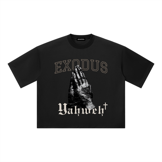Exodus x Yahweh Boxy Mesh Crewneck Tee