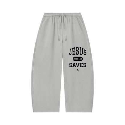 JESUS SAVES Classic | Waffle Barrel Pants