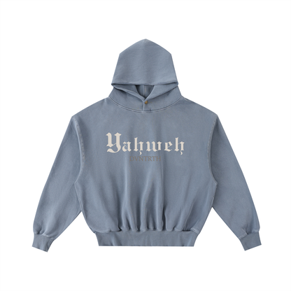 Yahweh x DVNTRTH | Frayed Cropped Oversized Hoodie