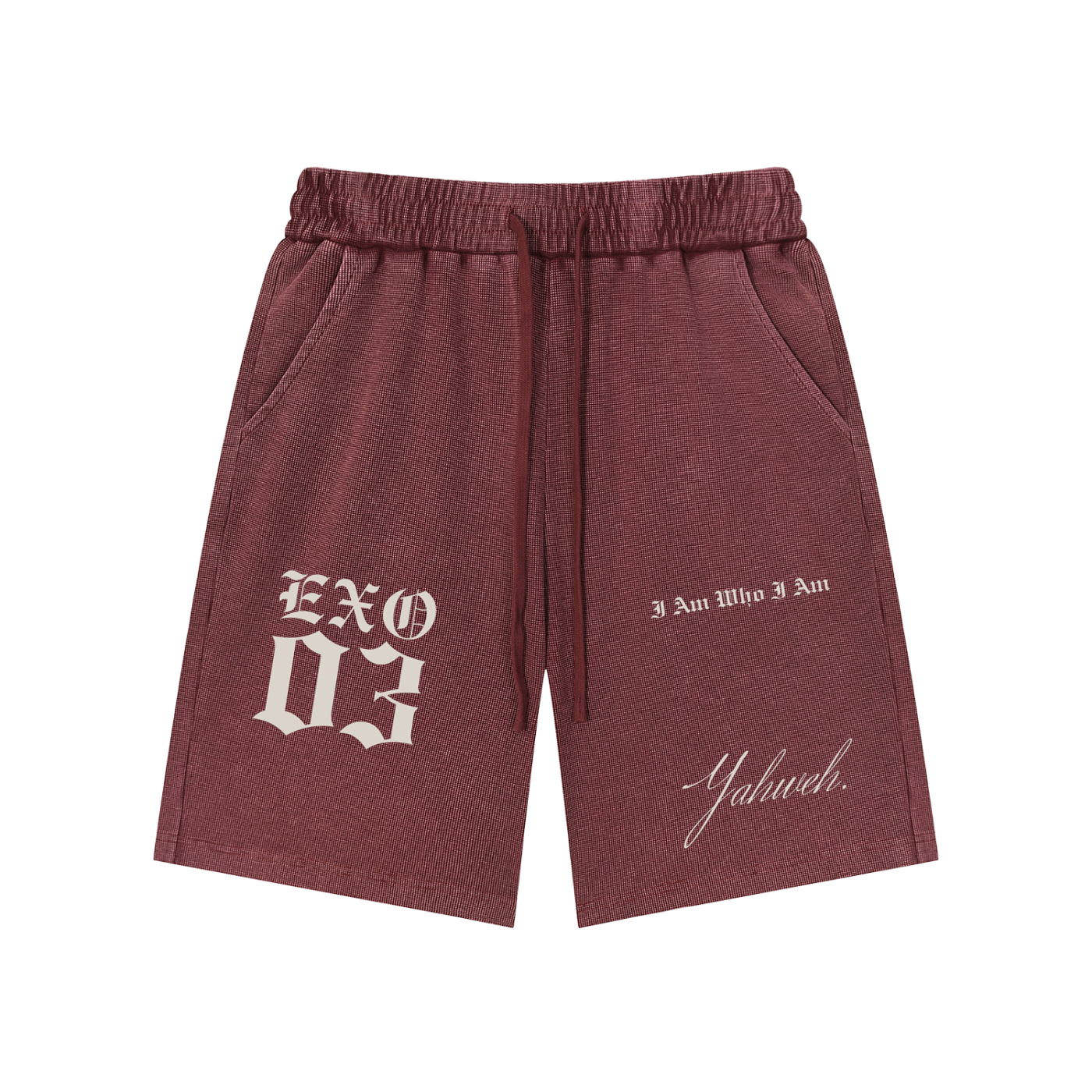 EXO 03 | Mineral Wash Waffle Knit Shorts