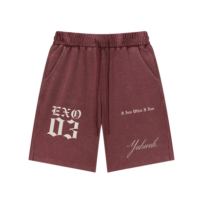 EXO 03 | Mineral Wash Waffle Knit Shorts