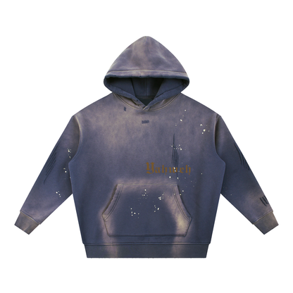 YHWH | Vintage Washed Frayed Hoodie