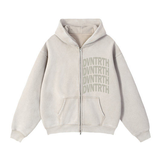 DVNTRTH 4x | Vintage Zip Boxy Hoodie