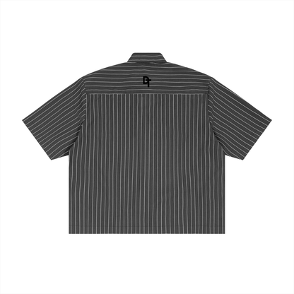 JESUS SAVES Classic | Striped Boxy Button-Up Shirt