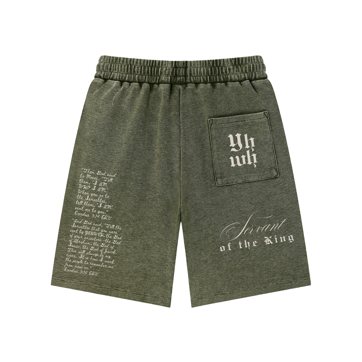 EXO 03 | Mineral Wash Waffle Knit Shorts
