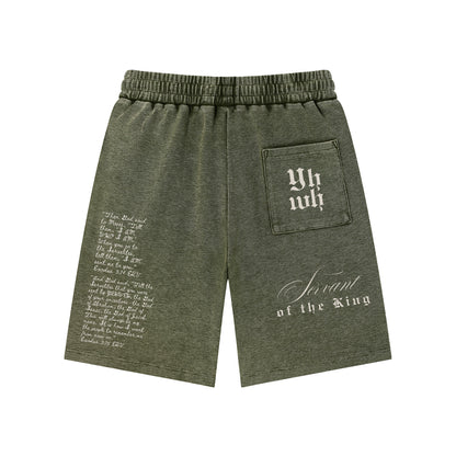 EXO 03 | Mineral Wash Waffle Knit Shorts