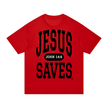 JESUS SAVES Classic | Regular Fit Cotton Tee