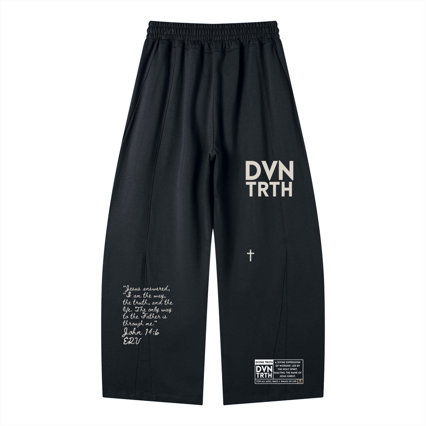 Static Flower x John 14:6 | Wide Leg Panel Sweatpants