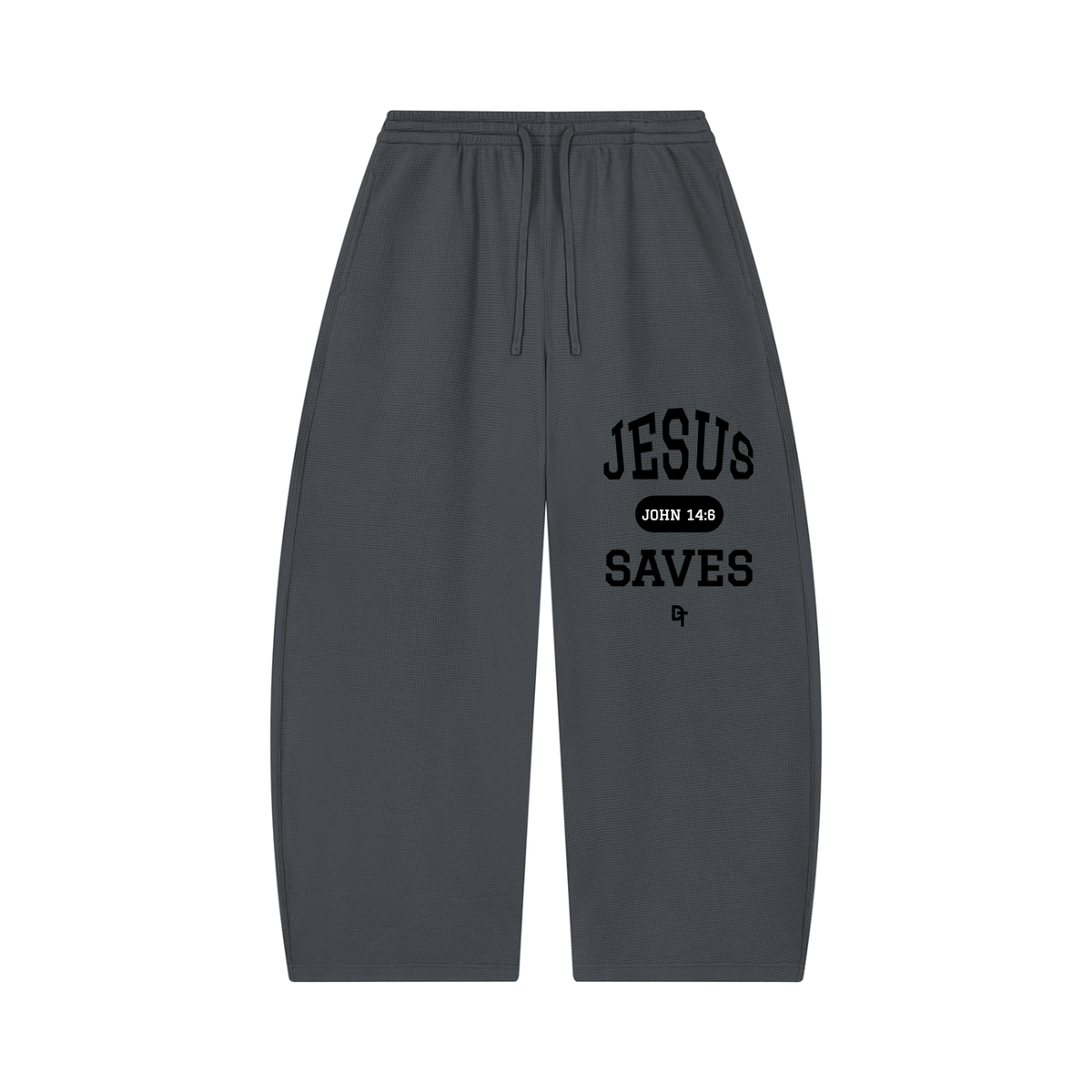 JESUS SAVES Classic | Waffle Barrel Pants