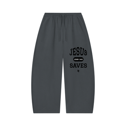 JESUS SAVES Classic | Waffle Barrel Pants