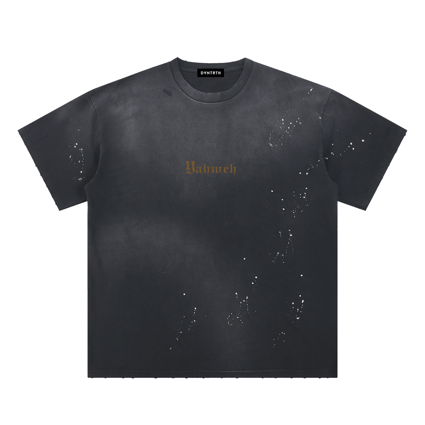 YHWH | Frayed Sunfade Paint Splatter Tee