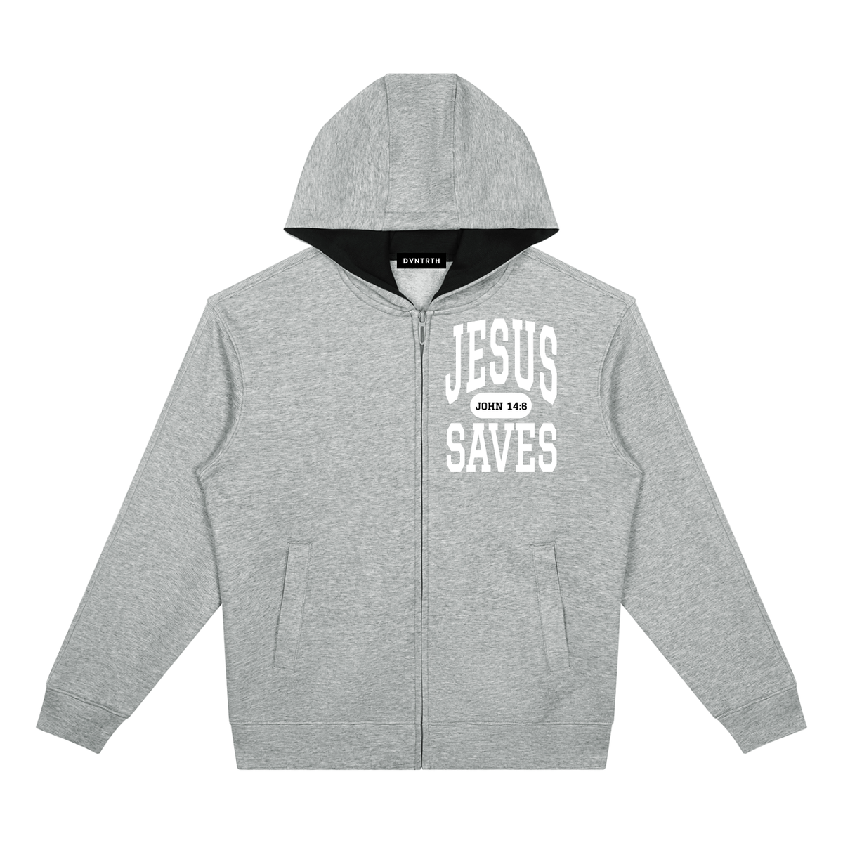 JESUS SAVES Classic | Drop Shoulder Full Zip Hoodie