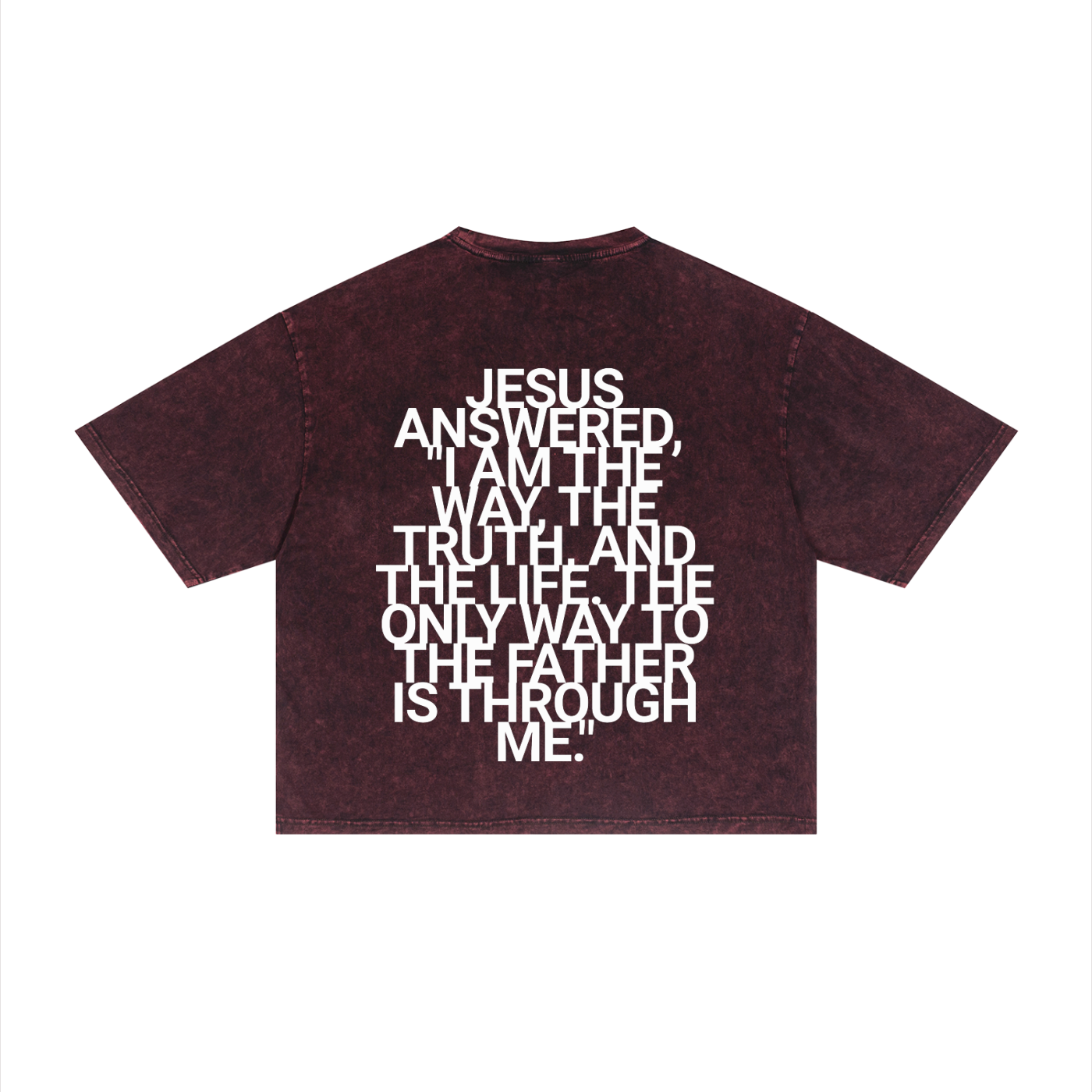 JOHN14:6| Mineral Wash Boxy Tee