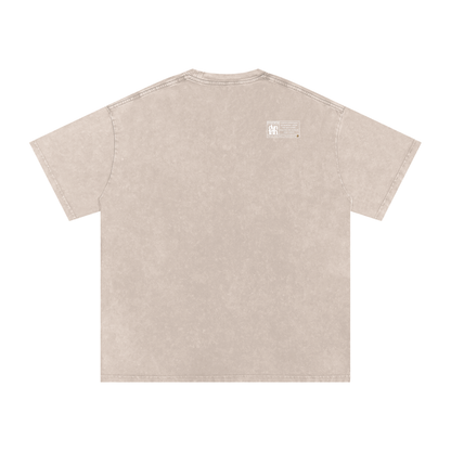 Snow Washed Oversized Cotton T-Shirt