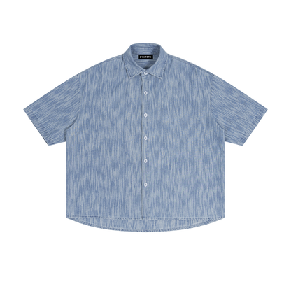 Boxy Vintage Wash Denim Shirt