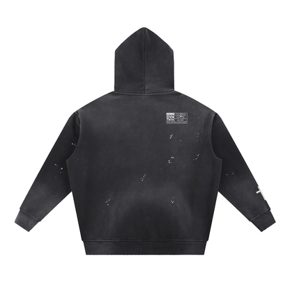 Yellow DVNTRTH | Vintage Washed Frayed Hoodie