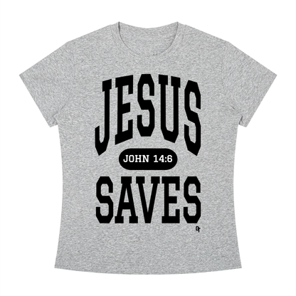 JESUS SAVES Classic | Slim Fit Crewneck Tee