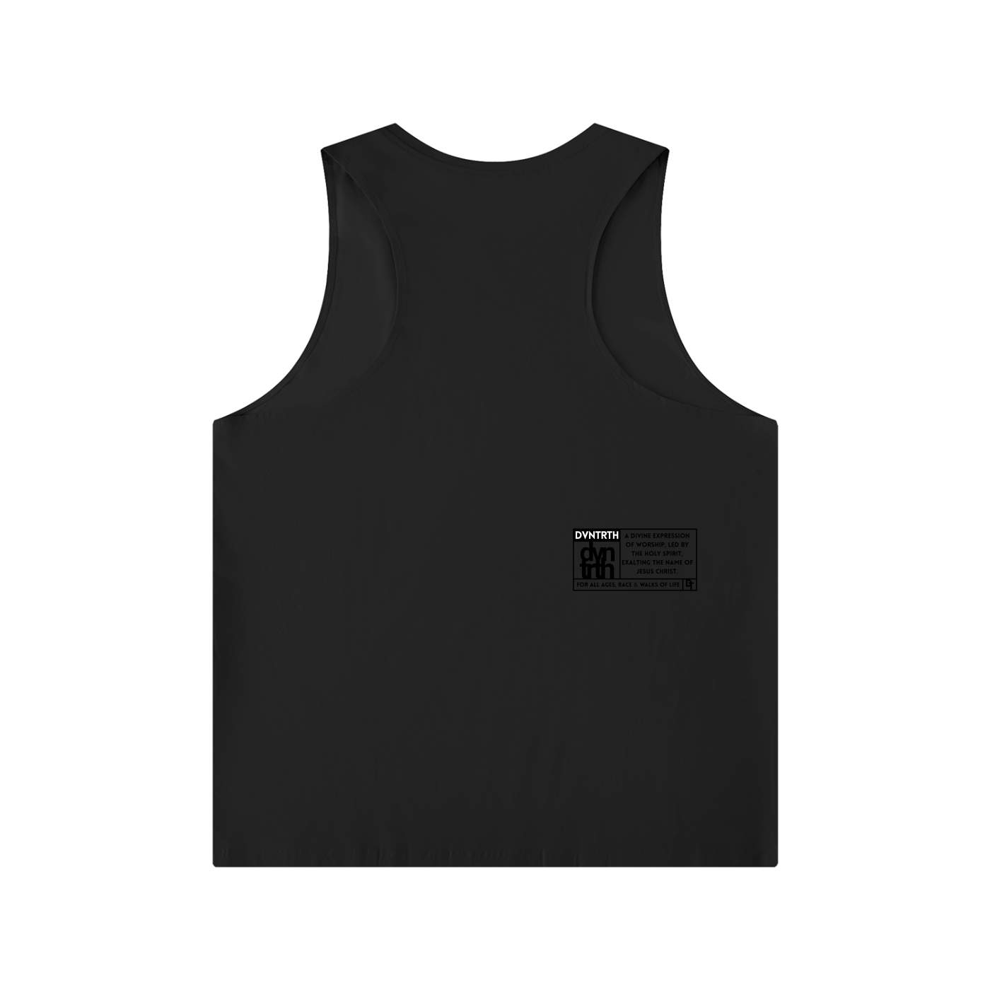 Men's Solid Color Crewneck Tank Top