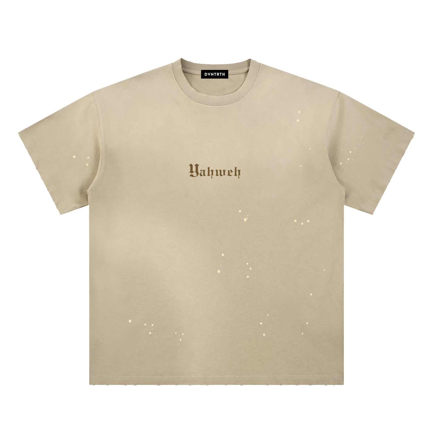 YHWH | Frayed Sunfade Paint Splatter Tee