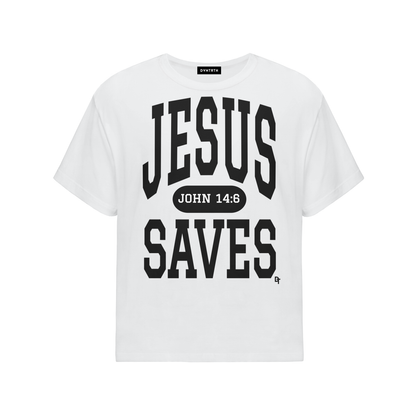 JESUS SAVES Classic | Oversized Cotton Tee