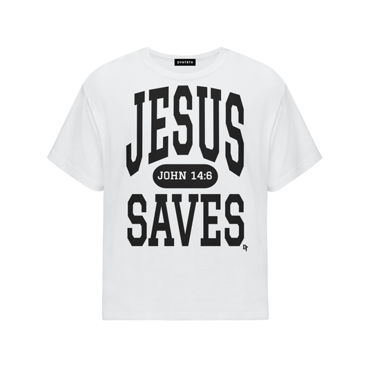 JESUS SAVES Classic | Oversized Cotton Tee
