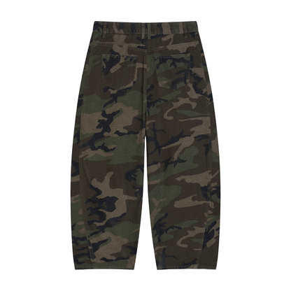 Camo Barrel Cargo Pants