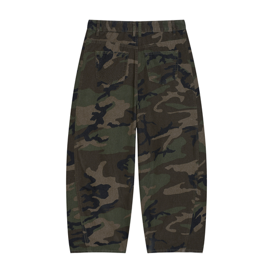 Camo Barrel Cargo Pants