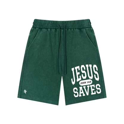 JESUS SAVES Classic | Waffle Knit Shorts