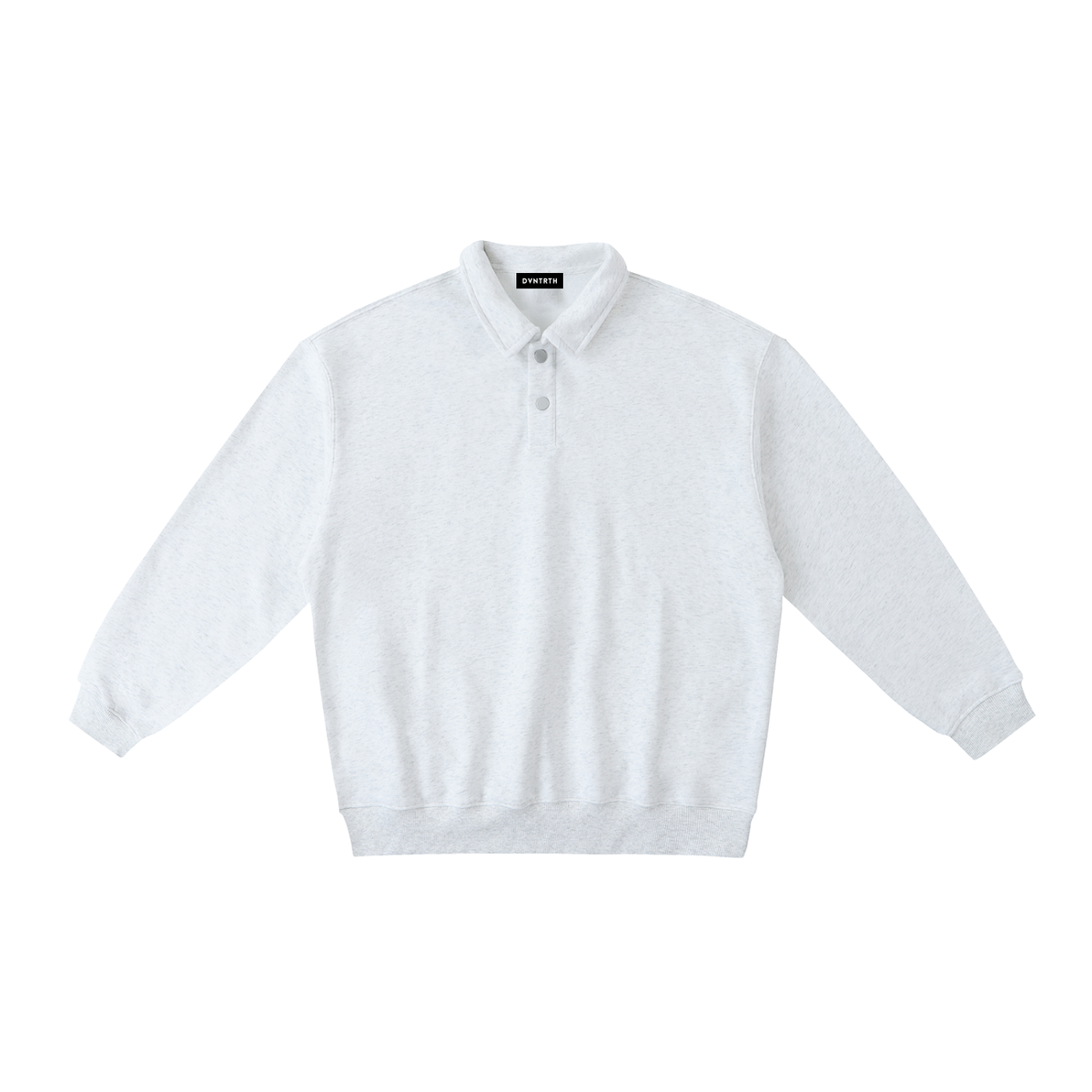 Minimal Polo-Collar Sweatshirt