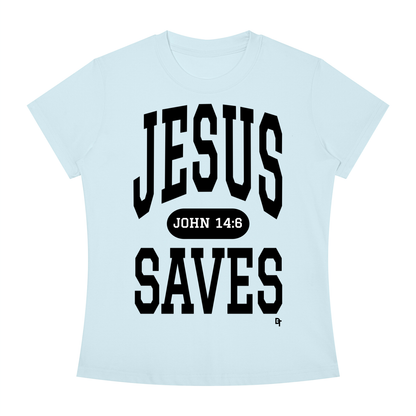 JESUS SAVES Classic | Slim Fit Crewneck Tee