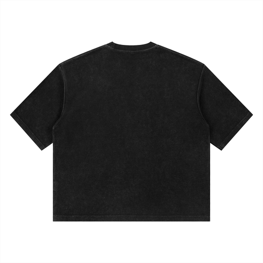 Minimal Wash Waffle Boxy Tee