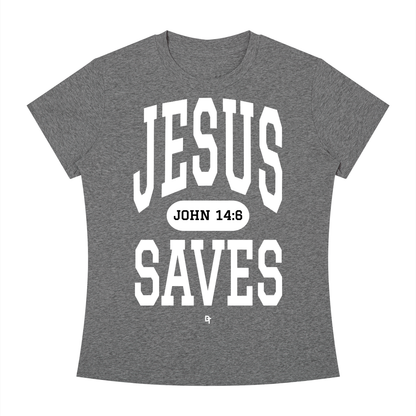 JESUS SAVES Classic | Slim Fit Crewneck Tee