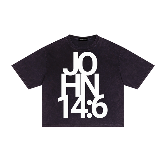 JOHN14:6 | Mineral Wash Boxy Tee