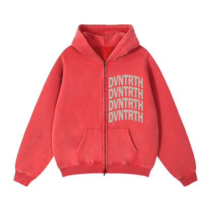 DVNTRTH 4x | Vintage Zip Boxy Hoodie