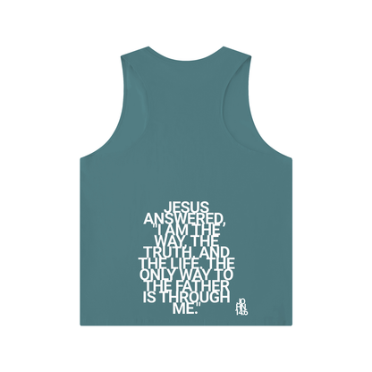 Men's Solid Color Crewneck Tank Top
