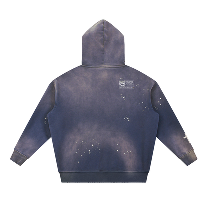 Red DVNTRTH | Vintage Washed Frayed Hoodie