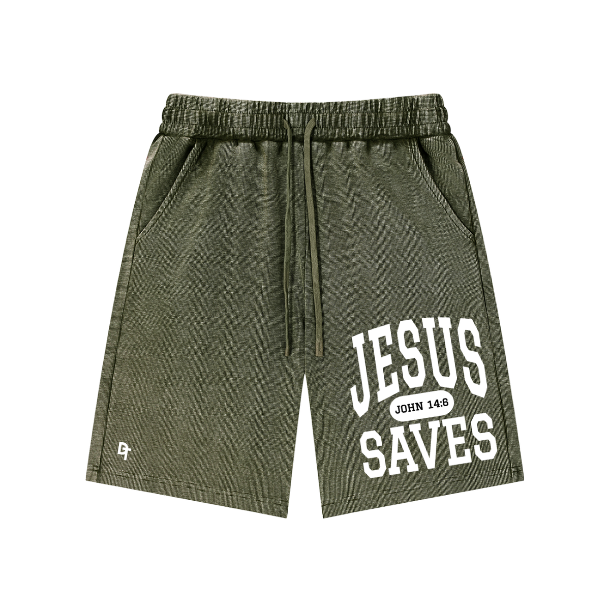 JESUS SAVES Classic | Waffle Knit Shorts