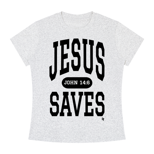 JESUS SAVES Classic | Slim Fit Crewneck Tee